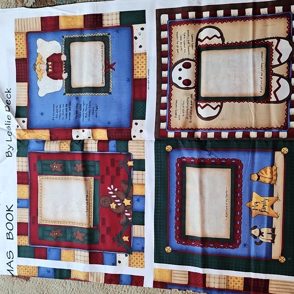 4 Fabric Book Panels - Picture 6 of 6